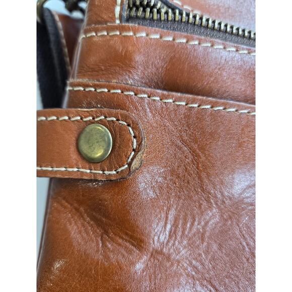Patricia Nash Prizzi Brown Leather Crossbody Bag Purse - Picture 7 of 7